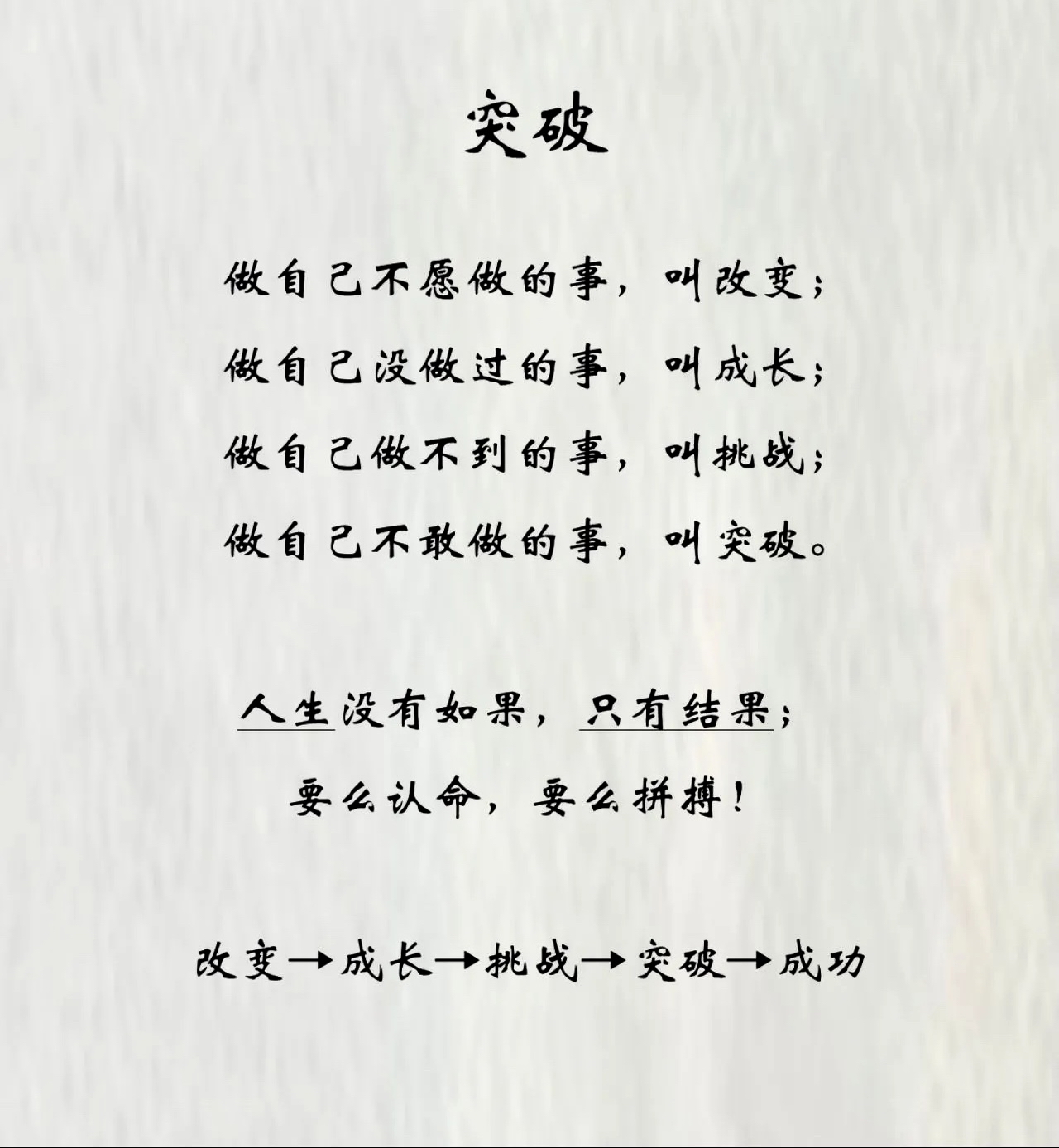 包含拼搏不止突破自我，铸就传奇无人能比的词条